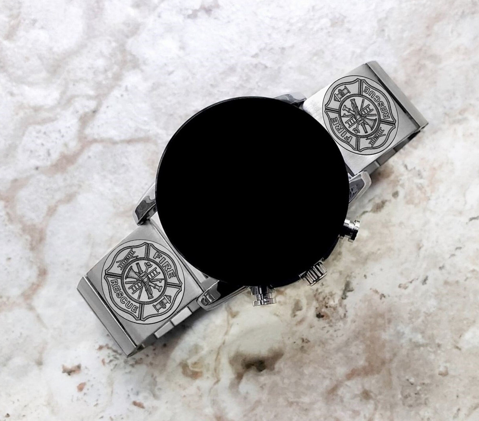 Engraved Watch Band Compatible with Garmin Forerunner 745 265 255 Venu 3 2 Vivoactive 4 Darth Vader First Avenger St Steel Strap F1 -B22